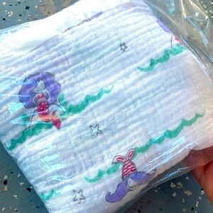 Aiden & Anais Standard Baby Size Muslim blanket | mermaid print